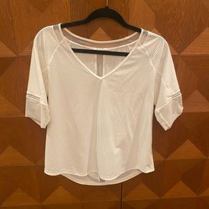 Lululemon Ventilated White Top